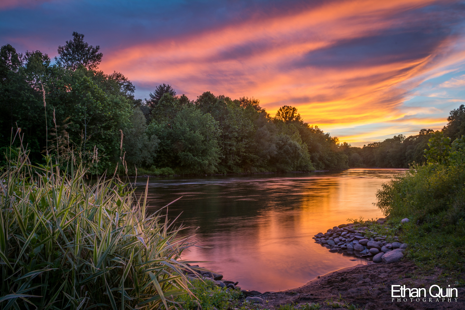 Sunset on the Lehigh River